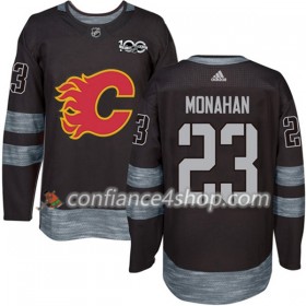 Adidas Maillot de Hockey Calgary Flames Sean Monahan 23 1917-2017 100th Anniversary Noir Authentic - Homme